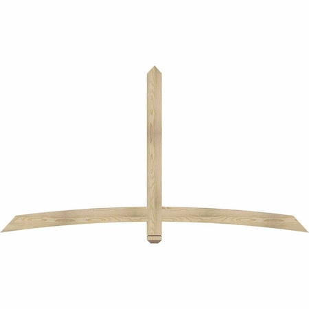 Ekena Millwork Bellingham Rough Sawn Timber Gable Bracket, Douglas Fir, 84"W x 45"H x 2"D x 4"F, 13/12 Pitch GBW084X45X0204BEL00RDF